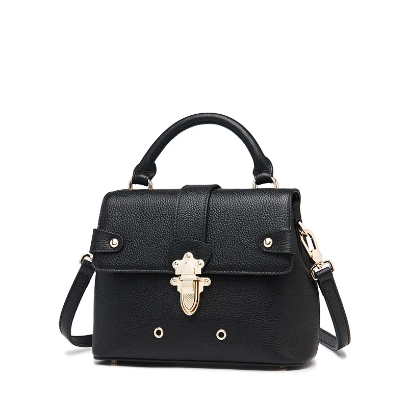 

The first layer of leather fashionable elegant small bag 2017 new handbag Crossbody on behalf of a portable shoulder