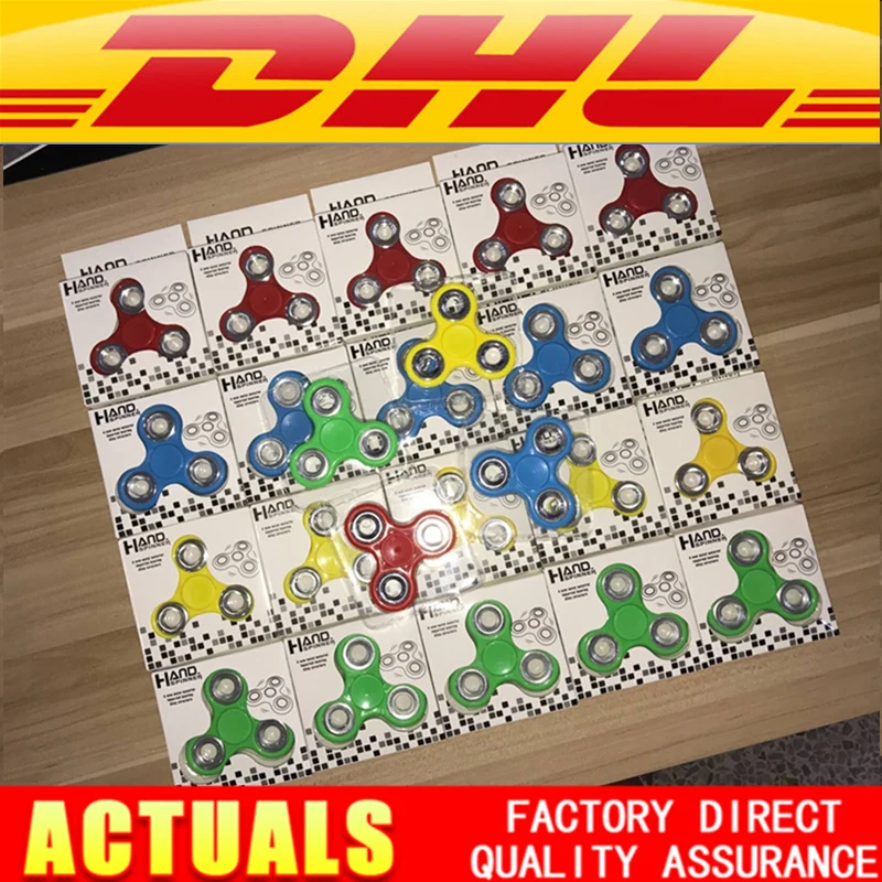 

200pcs/lot Factory Direct Fidget Tri-Spinner Toys Sensory Fidgets Autism ADHD Hand Spinner Funny gifts Metal EDC Retail Box