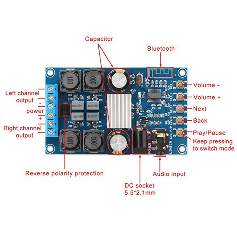 Bluetooth Amplifier Board (3)