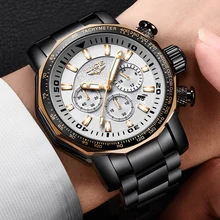 Relogio Masculino Men Watch LIGE Top Brand Luxury Fashion Quartz Clock Men's Business Waterproof Big Dial Military Sport Watches