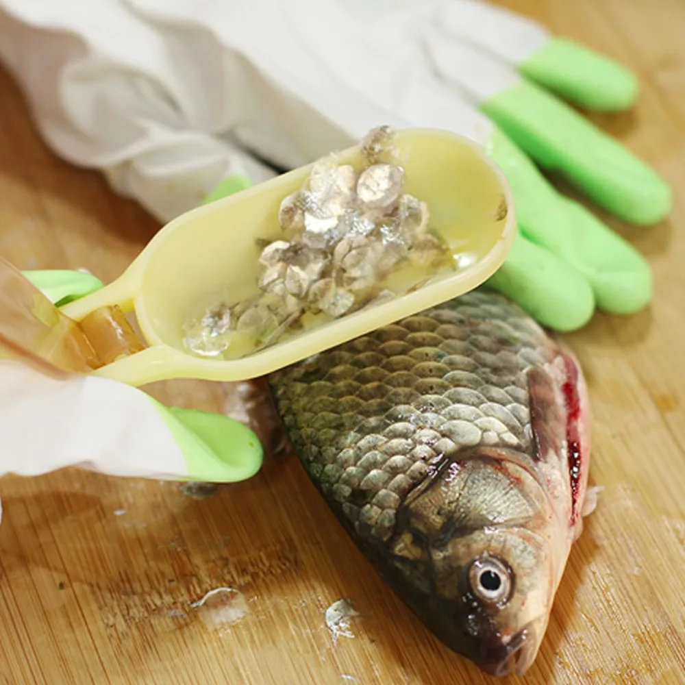 Durable Plastic Fish Scale Remover Scraper Cleaner Scaler Kitchenware