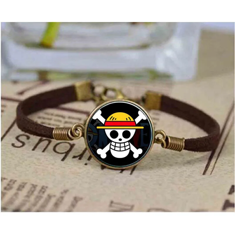 Hot bracelet ONE PIECE MONKEY D LUFFY Anime Skull bracelet Flag Pirate