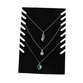 

Black Velvet Necklace Pendant Chain Jewelry Bust Display Holder Show Window Bracelets Show Stand