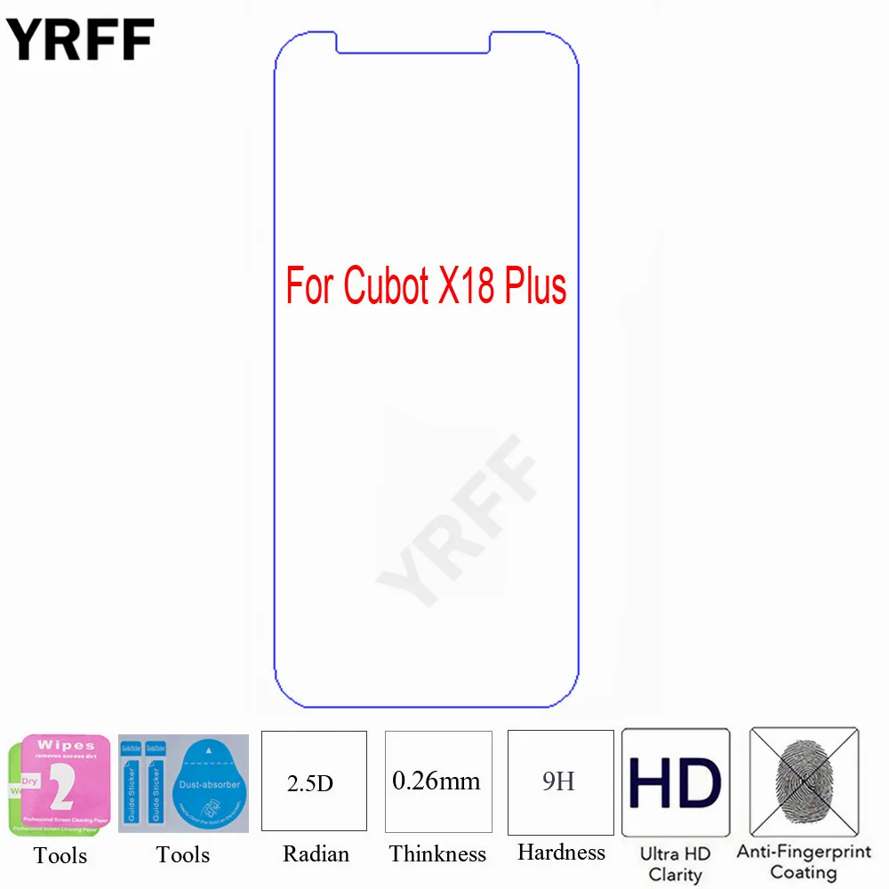 

2PCS For Cubot J3 Pro 2.5D 0.25mm 9H Tempered Glass Screen Protector Protective Film For Cubot X18 plus J3 Pro Free Tools