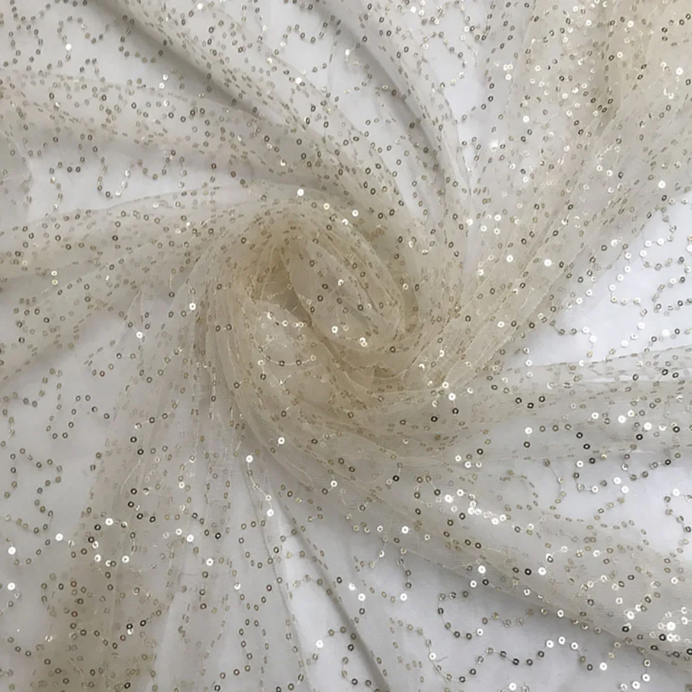 Lychee Life 1 ярд блестящая сетка ткань цветные кружева ткань DIY ручной работы сшить одежду свадебное платье аксессуары поставки