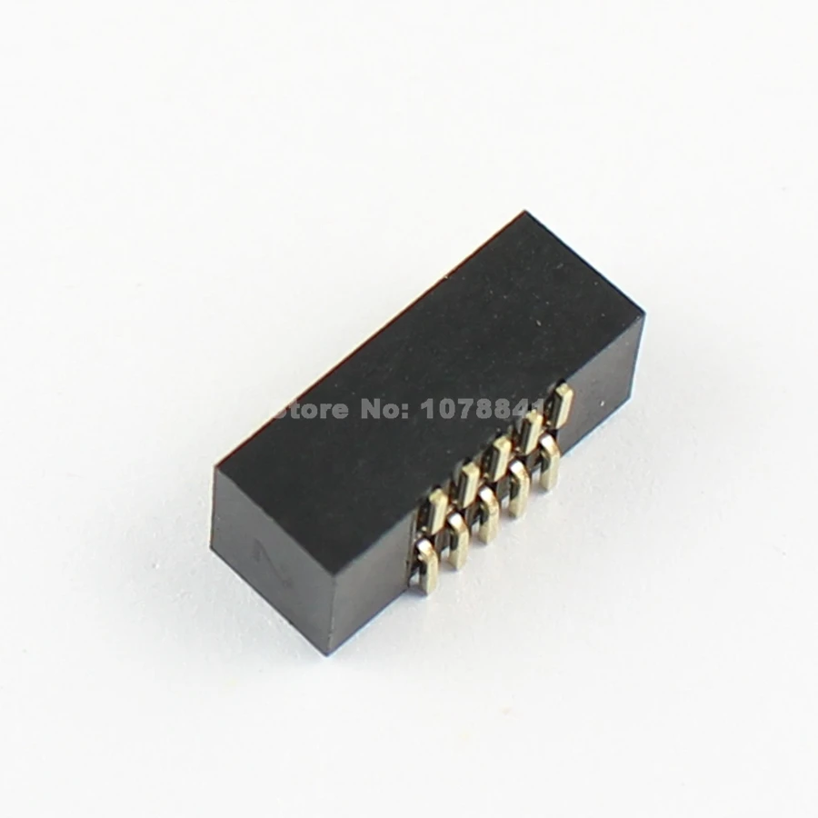200Pcs 2.54mm 2x5 Pin 10 Pin Straight Male Shrouded Box Header PCB IDC Connector
