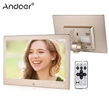 Andoer 1" LED Фоторамки 720 P видео/музыка/Календари/часы/TXT плеер 1024*600 разрешение металла Рамки w/Дистанционное управление