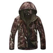 Скрытень Акула кожа мягкая оболочка V4 на открытом воздухе Военная тактическая куртка мужская водонепроницаемая ветрозащитная куртка охотничья камуфляжная армейская одежда