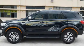 

PP BLACK PRIMER CAR WHEEL ARCH EYEBROW STRIPE CAR FENDER WHEEL COVER 12PCS FIT FOR Ford Everest 2015 2016 2017 2018