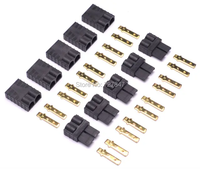 5pair/ 10pair Traxxas / TRX Plugs Lipo / NiMh Brushless ESC Battery RC