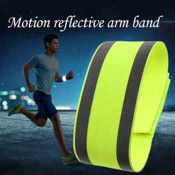 

Yellow High Visibility Night Reflective Safety Belt Run Armband For Outdoor Sports Night Running Cycling Arm Strap Band On Sell