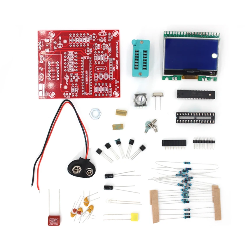 

Multifunctional Transistor Tester LCR Diode Capacitance ESR Voltage Frequency Meter PWM Square Wave Signal Generator DIY Parts