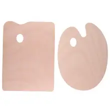 30*40 см липа утолщение прямоугольник/Овальная деревянная палитра акриловая живопись цветная сковорода палитра