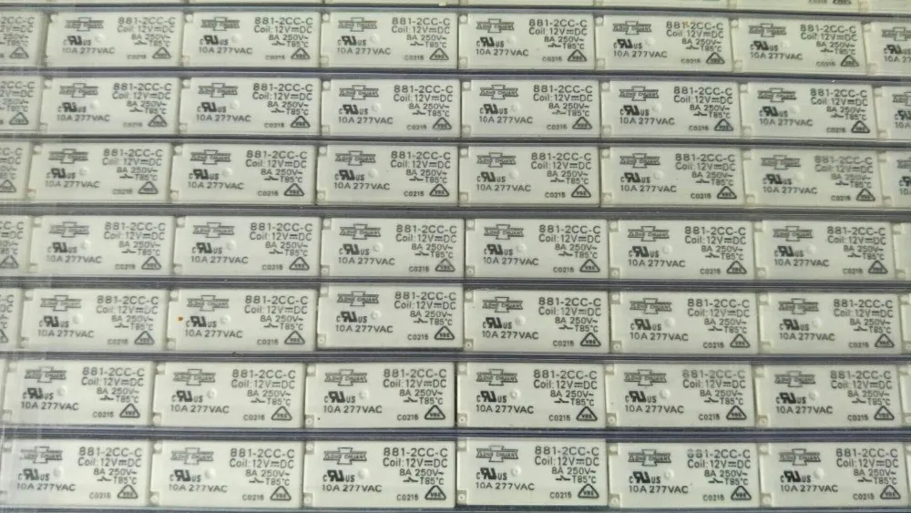 881-2AC-C-12VDC 881-2CC-C-12VDC 881-2CC-S-5VDC 881-2CC-F-C-110VDC Мощность реле 8A 250VAC