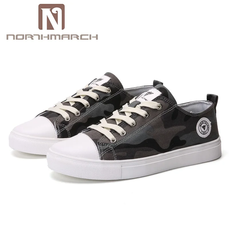 

NORTHMARCH Men Shoes Spring New Arrival Fashion Canvas Shoes Men Breathable Camouflage Sneakers Casual Shoes For Men Laces