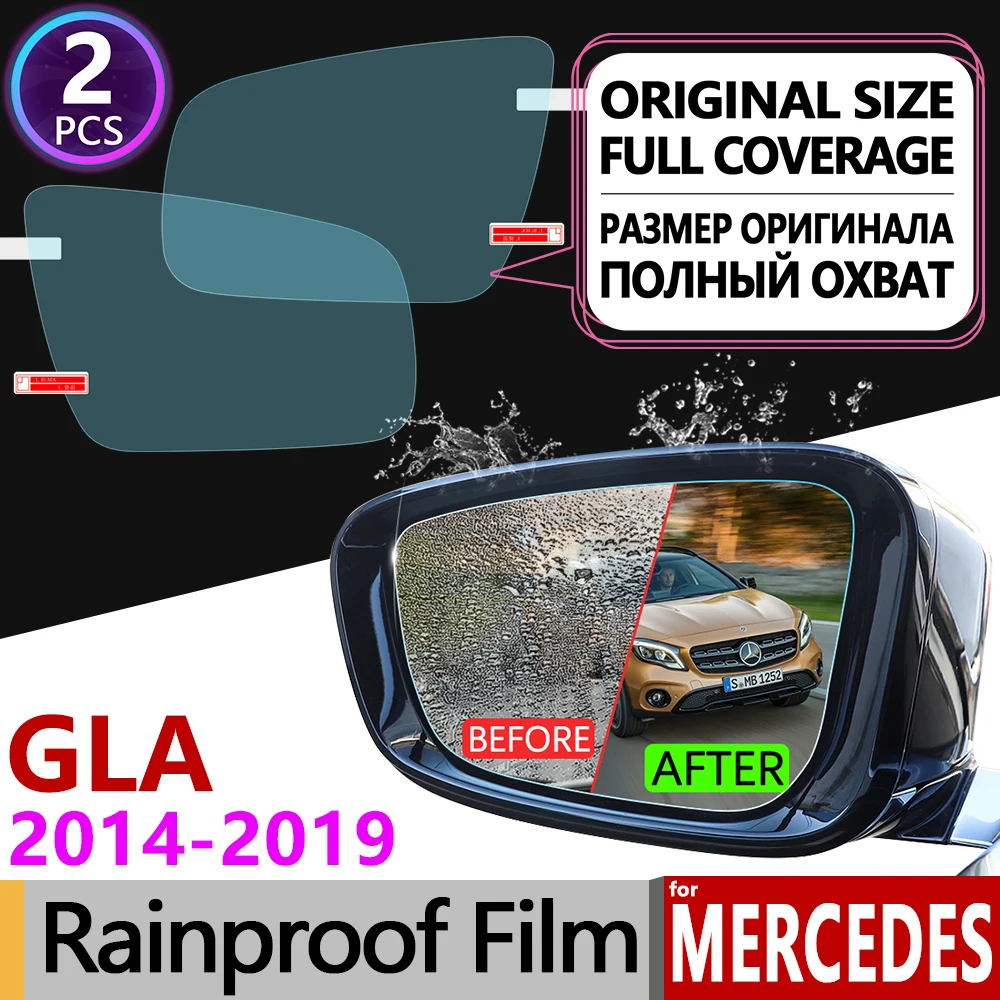 

for Mercedes Benz GLA X156 Full Cover Anti Fog Film Rearview Mirror Accessories GLA180 GLA200 GLA220 GLA250 200 220 250 220d AMG