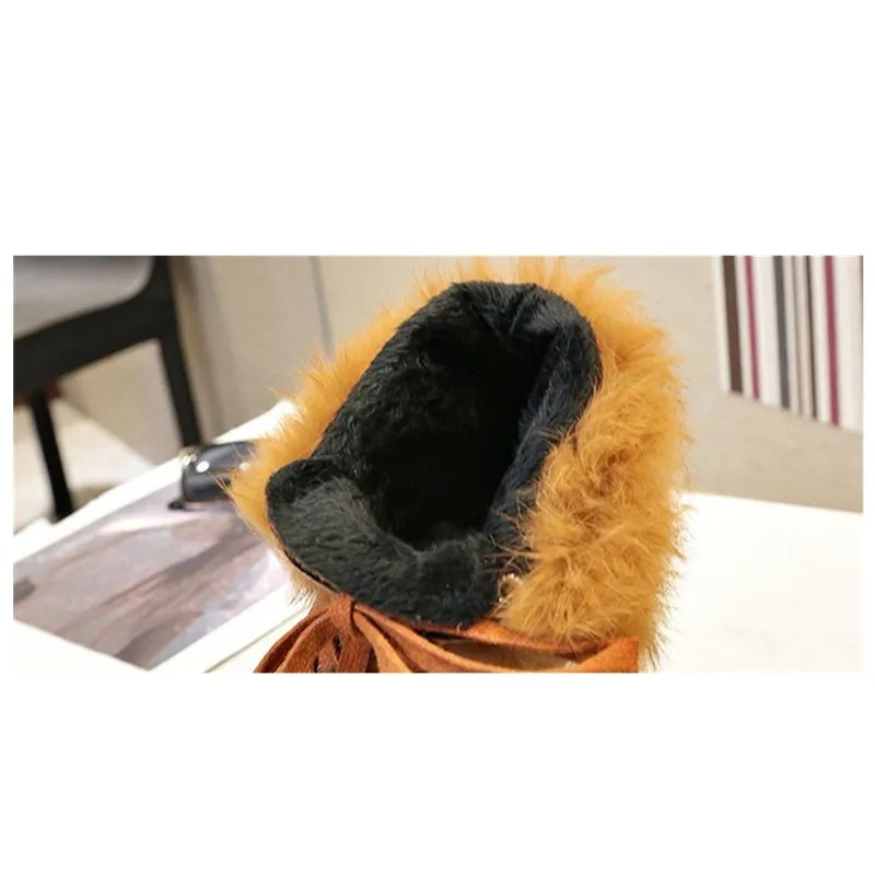 Najtaniej Xiaying uśmiech kobiety kostki buty zimnych porach roku utrzymać ciepłe bawełniane tkaniny krótkie stałe Martin buty moda nit sztuczne futro damskie buty