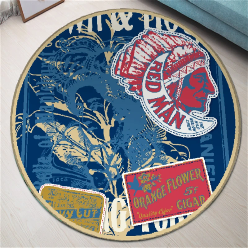 

Baby Kidn's Mat Cute Large Polyester Toys Storage Bag Play Mat Gym Mat Round Children Playmats Floor Carpet Outdoor Picnic Mat