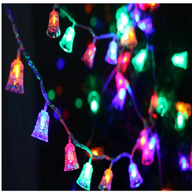 Solar Powered 1.2M 10LED Bell String Light Outdoor Party Garden DecorLights Set string lights outdoor 40JA106