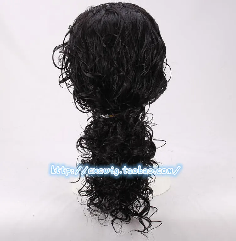 Халлоин мужские Майкл Джексон Косплей Черный парик вечерние Майкл ролевые игры черные волнистые волосы костюмы