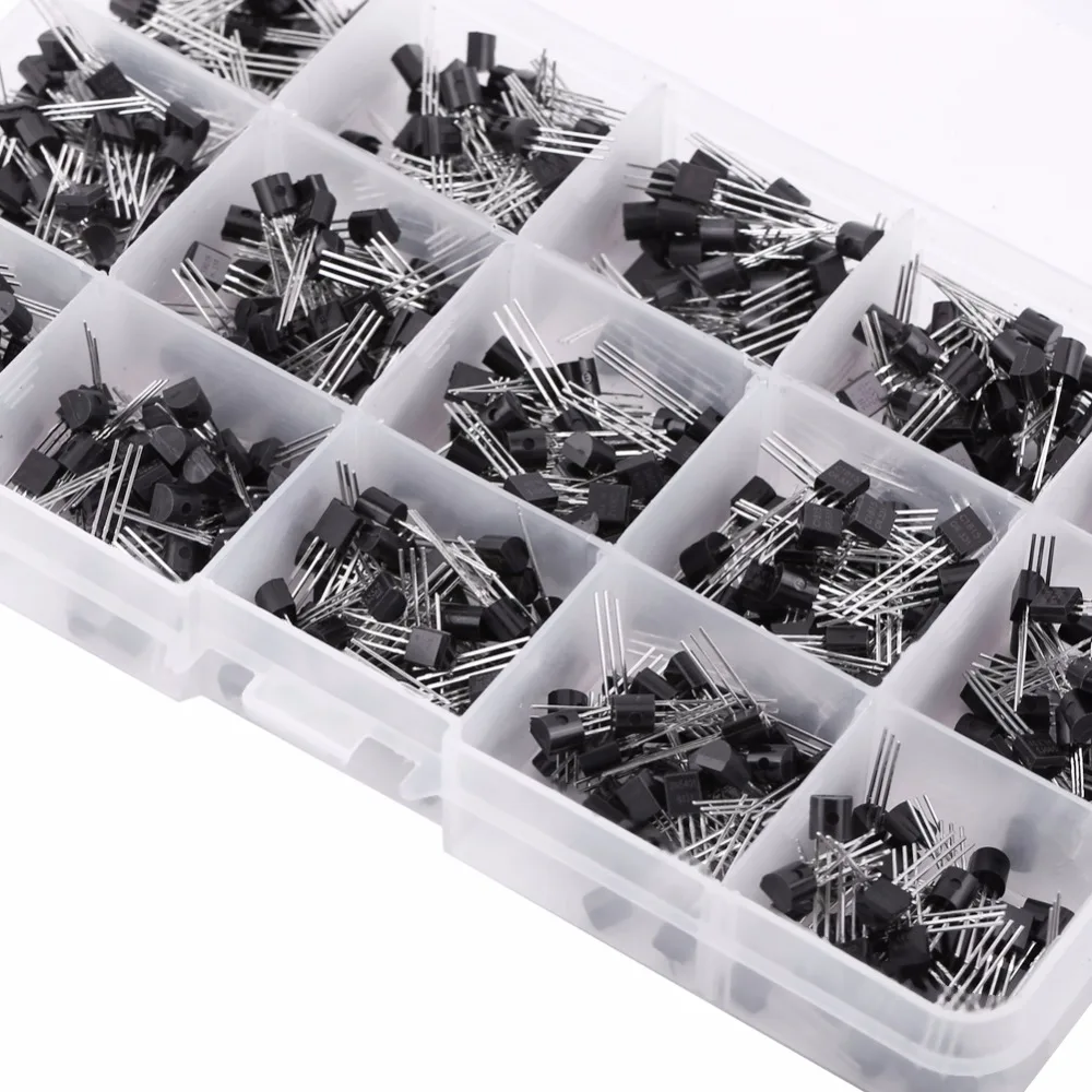 

600Pcs/Set Transistors TO-92 Assortment Kit Electronic Circuit Semiconductor Triode Three Pin Transistor 15 Types Hot Sale