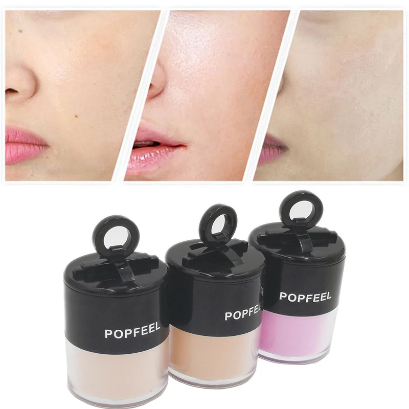 Popfeel натуральный Nude Make Up 3 цвета пудра гладкой масла Управление ярче контур