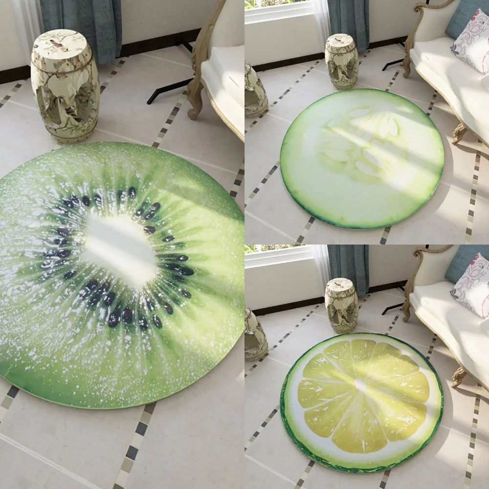 Round Carpet 3D Print Earth Fruit Soft Carpets Anti-slip Rugs Computer Chair Mat Floor Mat for Kids Room Home Decor 60-200cm Round Carpet 3D Print Earth Fruit Soft Carpets Anti-slip Rugs Computer Chair Mat Floor Mat for Kids Room Home Decor 60-200cm