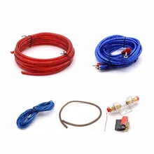 Car Power Amplifier Installation Kit 8 Gauge Automobiles Speaker Woofer Subwoofer Cables Audio Wire Wiring Line with Fuse Suits