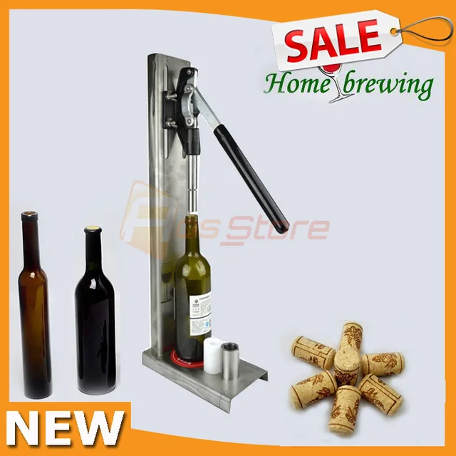 Hand Press Stainless Steel Cork Corker Manual Wine Cork Bottle Stopper