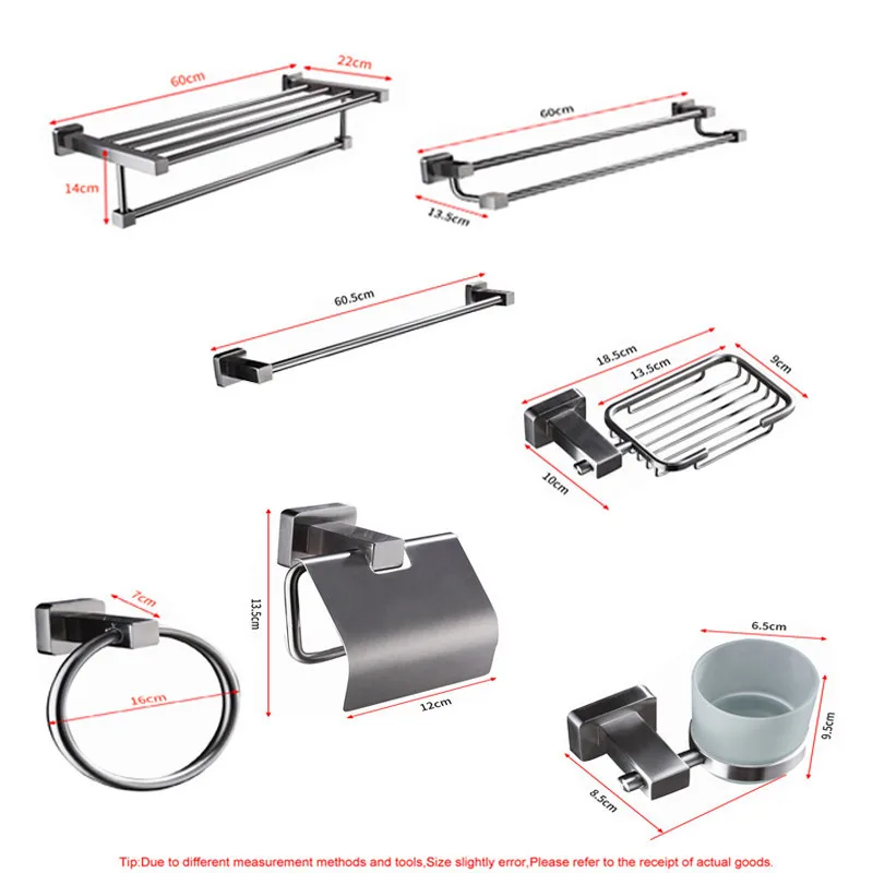 WEYUU аксессуары для ванной комнаты крючки для халатов вешалка для полотенец, держатель для туалетной щетки ванная комната серии нержавеющая сталь ванная комната s Аппаратные Наборы