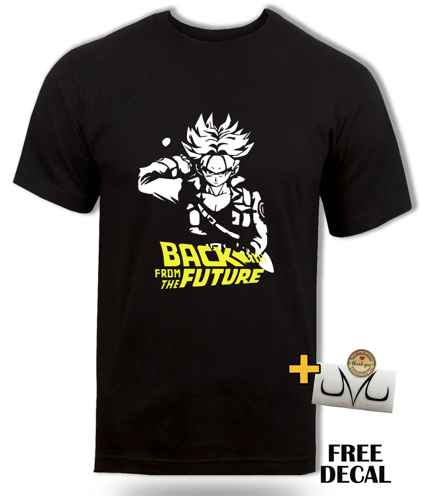 

DBZ Future Trunks t shirt, Back to the future inspired, anime Dragon ball z tee Free shipping