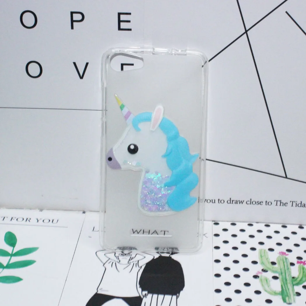 3D Unicorn Quicksand Liquid Soft Silicone Case For Micromax Canvas Magnus Q334 5&quot Cartoon Funda Coque Capa | Мобильные телефоны