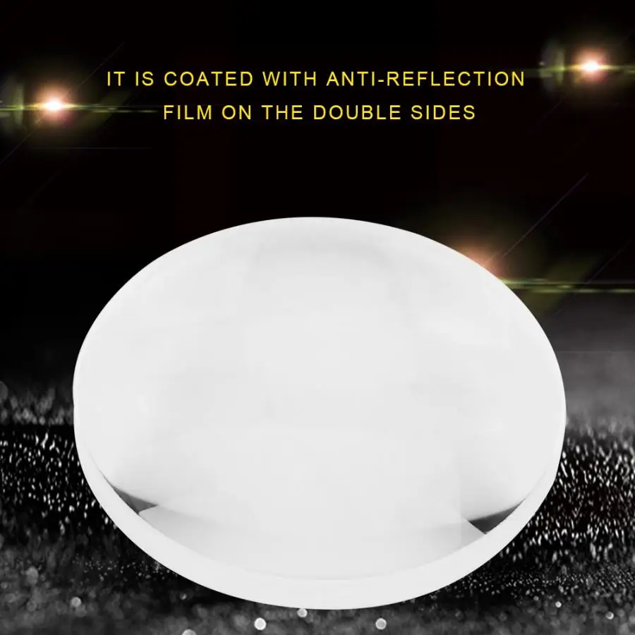

30mm Diameter K9 Optical Glass 100mm Focal Length Double Convex Lens Magnifying Lens Magnifying Glasses 1.2X