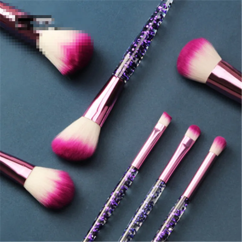 7 шт. единорог макияжные кисточки набор алмазов кисточка с кристаллами комплект