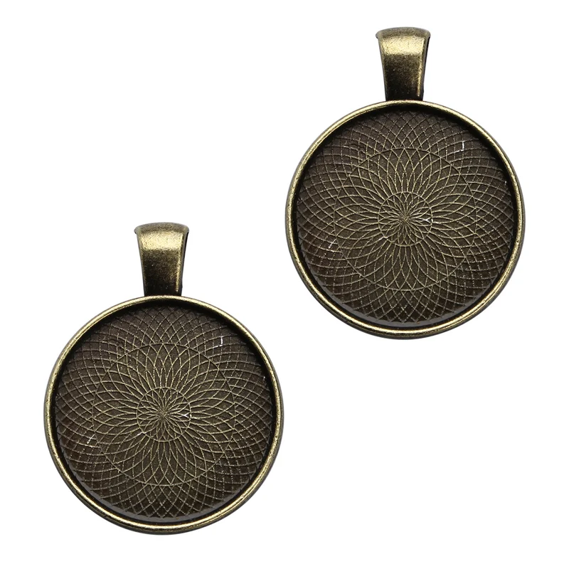 Buy 10pcs/lot Diameter 25mm 5 Colors Metal Round