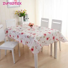 ZYFMPTEX 2017 New Arrive Table Cloth Waterproof Oilproof 137x180cm Print PVC Tablecloth Dining Kitchen Table Protector Covering