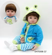 NPK 47 CM Silikon Reborn Super Baby Lebensechte Kleinkind Baby Bonecas Kid Puppe Bebes Reborn Brinquedos Reborn Spielzeug Für Kinder geschenke(China)