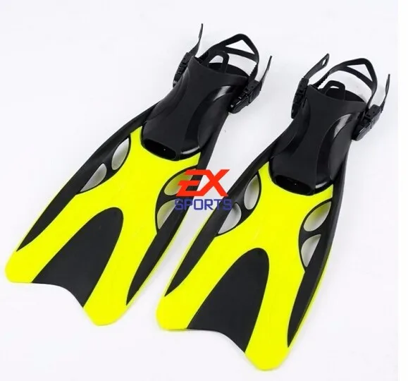 1pairx Регулируемая погружные длинные плавники подводное плавание Flipper погружные Одежда заплыва трубкой es1394