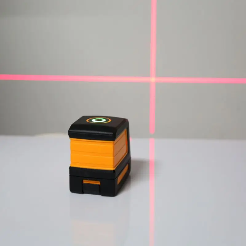 2 Lines Laser Level Self-leveling Red Cross Laser Lines IP54 with Bracket Clip