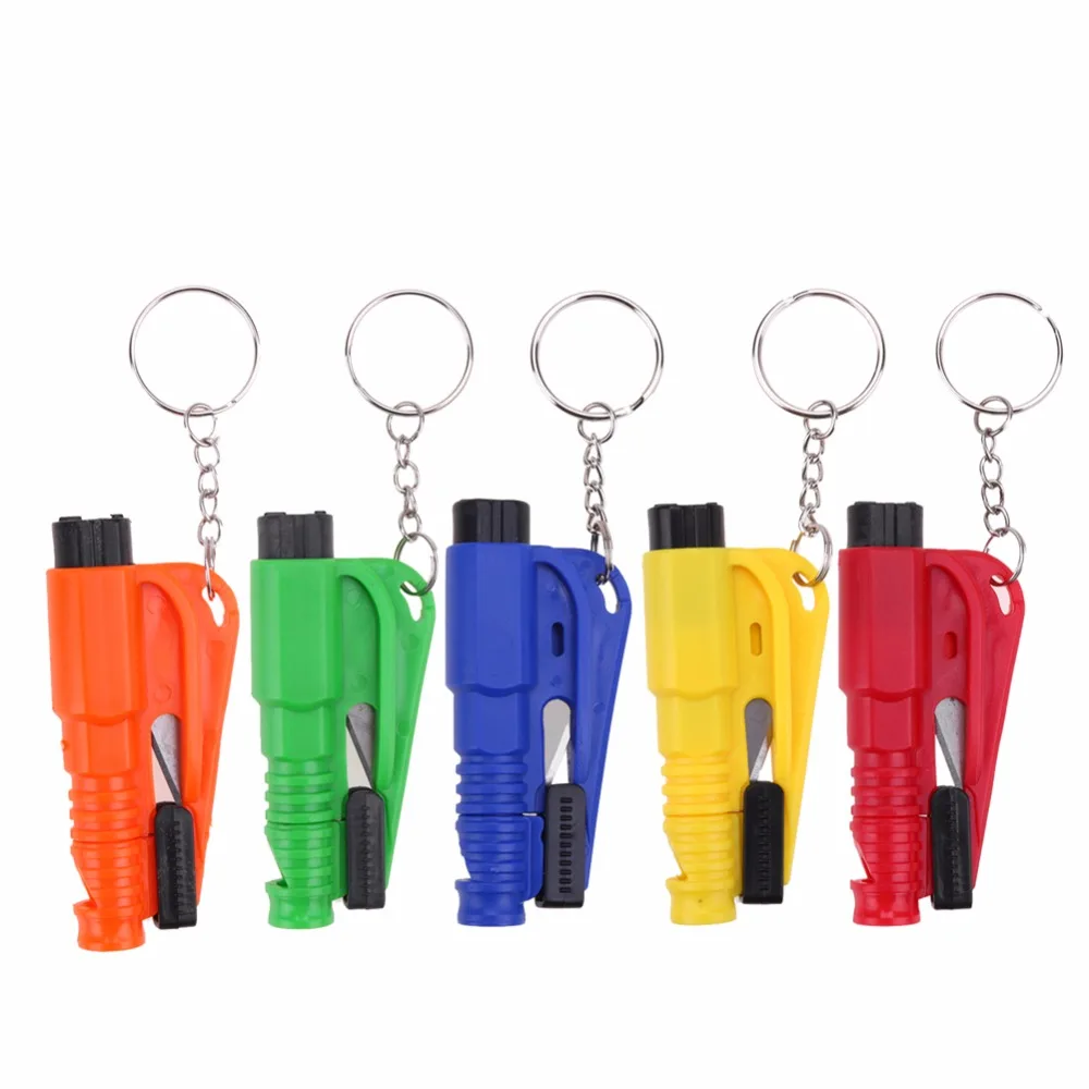 

1Pcs Multi-function Mini Car Auto Glass Window Breaking Hammer Emergency Rescue Tool with Keychain Seat Belt Knife Cutter
