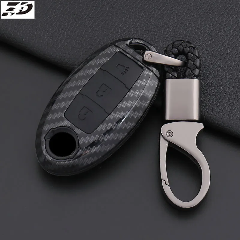 

Carbon Fiber Silicone Key Cover For Nissan Note Altima Armada Gt-r Maxima Murano Patrol Rogue Leaf Versa 370z Sentra Fob Shell