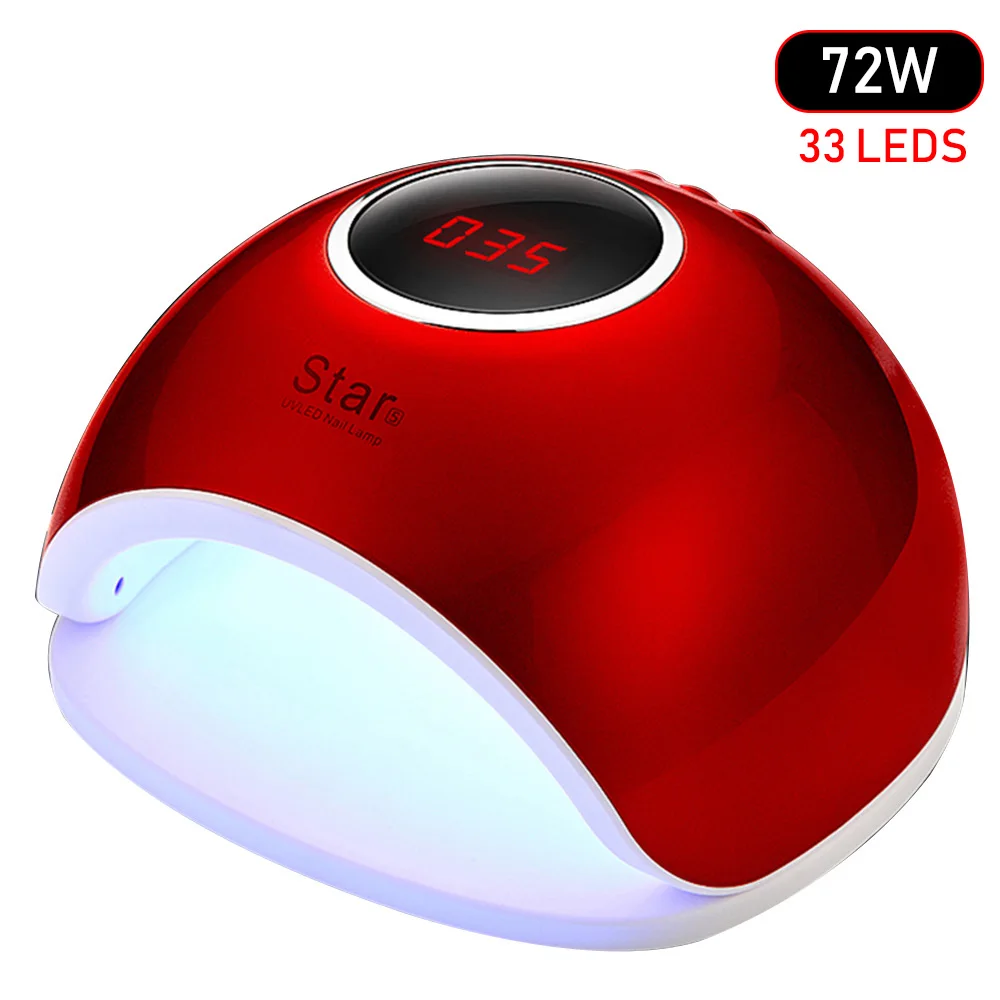 

72W Nail Dryer UV LED Lamp LCD Display 36 LEDs Dryer Lamp for Curing Nail Gel Polish Lamp Auto Sensing Nail Manicure Tool