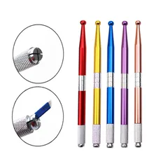 50 шт. Высокое качество Новая Профессиональная ручная Татуировка Перманентный макияж бровей ручка