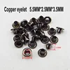 300PCS 4MM*2MM*3.5MM Copper silver EYELET button sewing clothes accessory round buttons leather eyelets ME-066 ► Photo 3/3