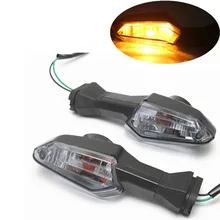2x Motocicleta Traseiro Âmbar Turn Signal Luzes Indicadoras Para A Kawasaki Z250 Z300 Z750 Z800 Z1000 Ninja 650 750 ER6N ER6F Versys 1000