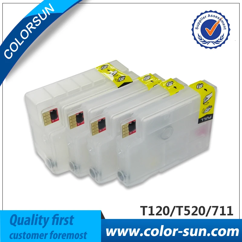HP711 printer ink cartridge with auto reset chip for HP Designjet T120 T520 inkjet printer-in