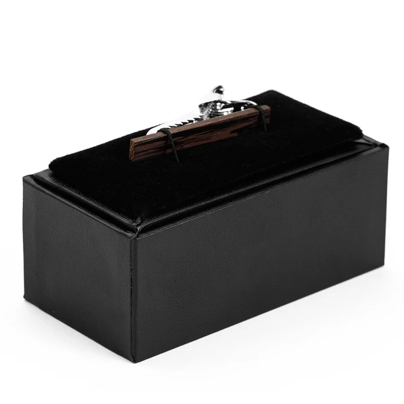 

New Arrival Hand Made Cufflinks Box For Cufflinks And Tie Clips as a Gift Box 4 pcs a Lot
