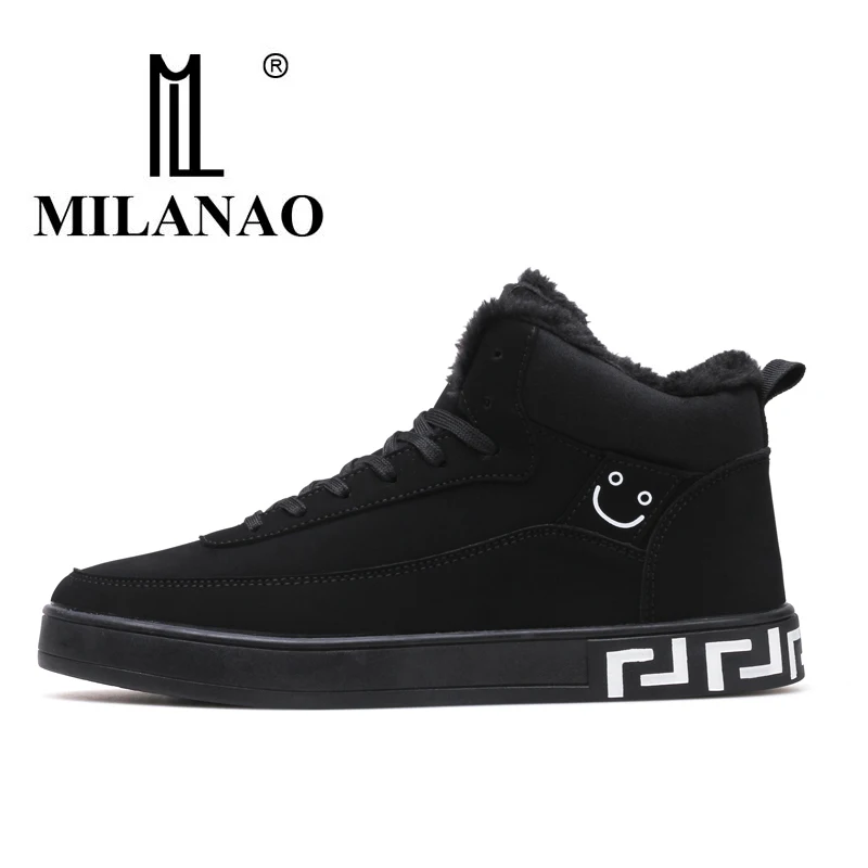 

2019 Men's Walking Casual Shoes Men Autumn Winter New High-top Man Wild England Classic Shoes Warm Trend Shoes For Male