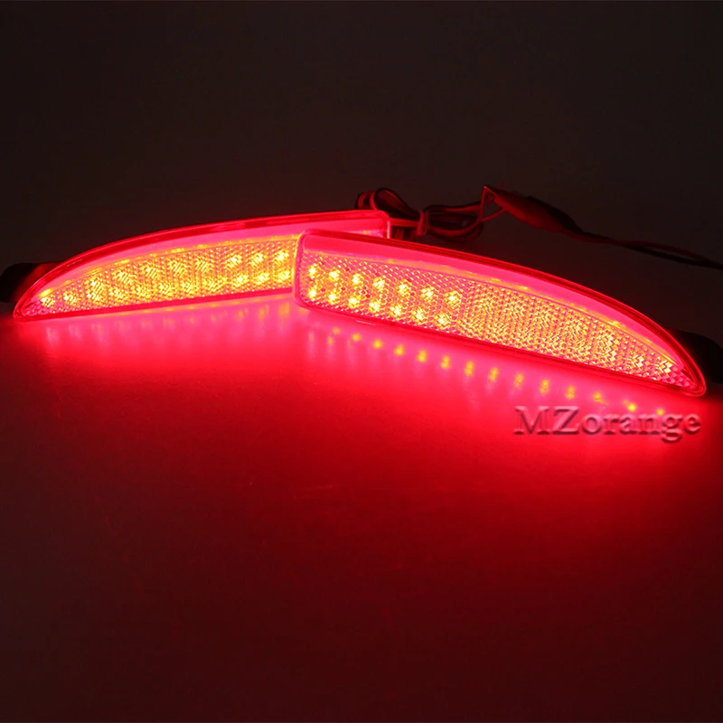 Для Mazda 6 Atenza 2013 Красный отражатель заднего бампера, светильник для стайлинга автомобилей, светодиодный светильник, задний тормоз, противотуманная фара, задний стоп-сигнал
