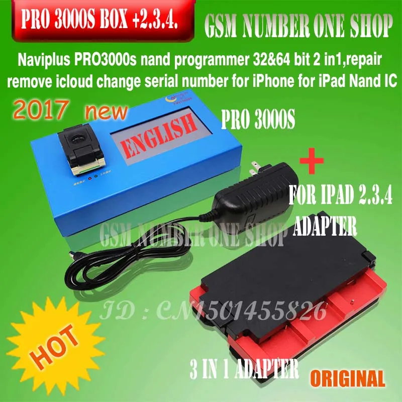 

DHL TO naviplus pro3000s box chip programmer 32bit+64BIT 2IN1 5s 6 6plus change serial sn ipxd 2 3 4 5 6 bypass icloud account